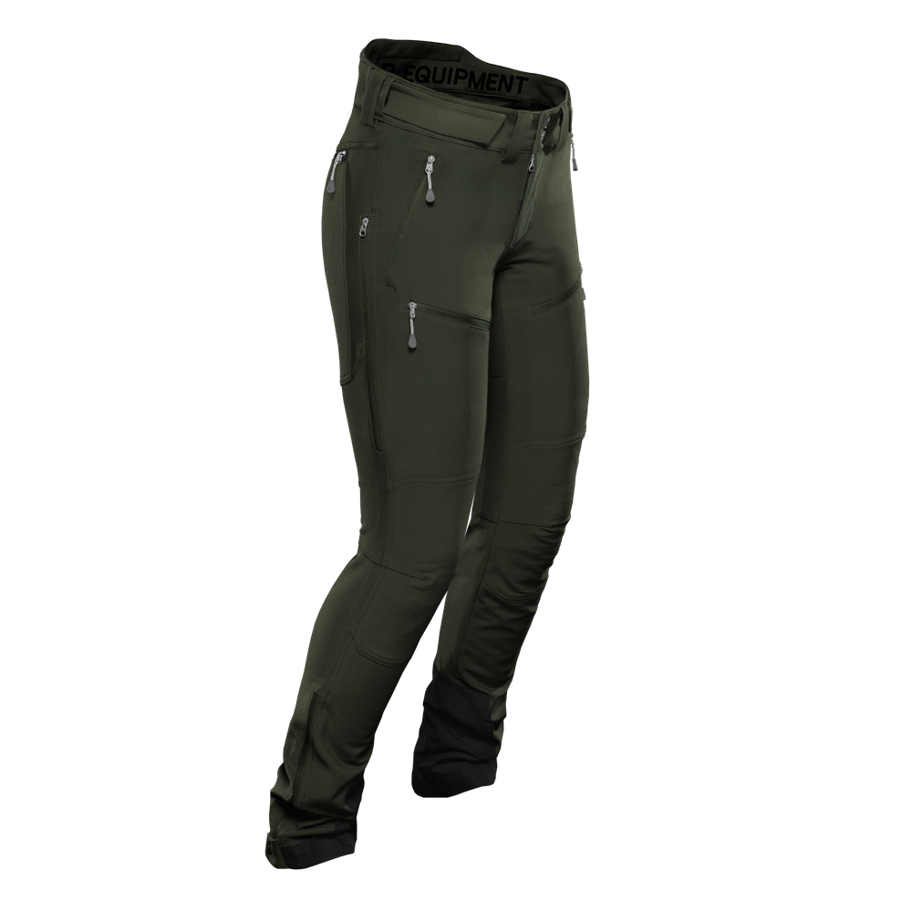 Women's Stellar Softshell Pants 2.0 Olive Green Stellar Equipment