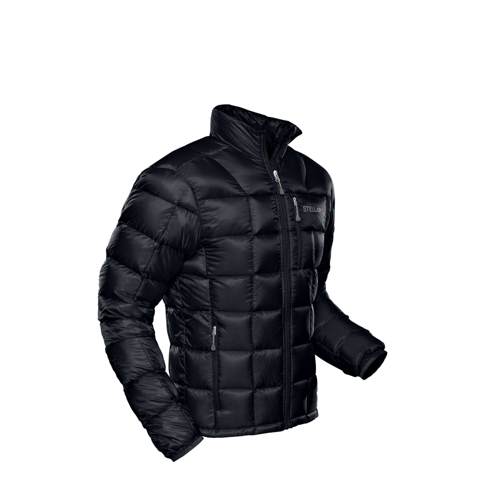 Men's Ultralight Down Jacket BluBlack Stellar Equipment