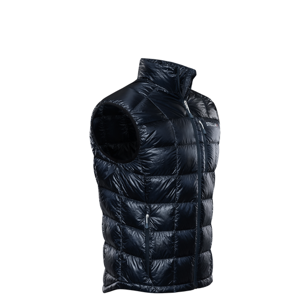 Men's Ultralight Down Vest BluBlack Stellar Equipment