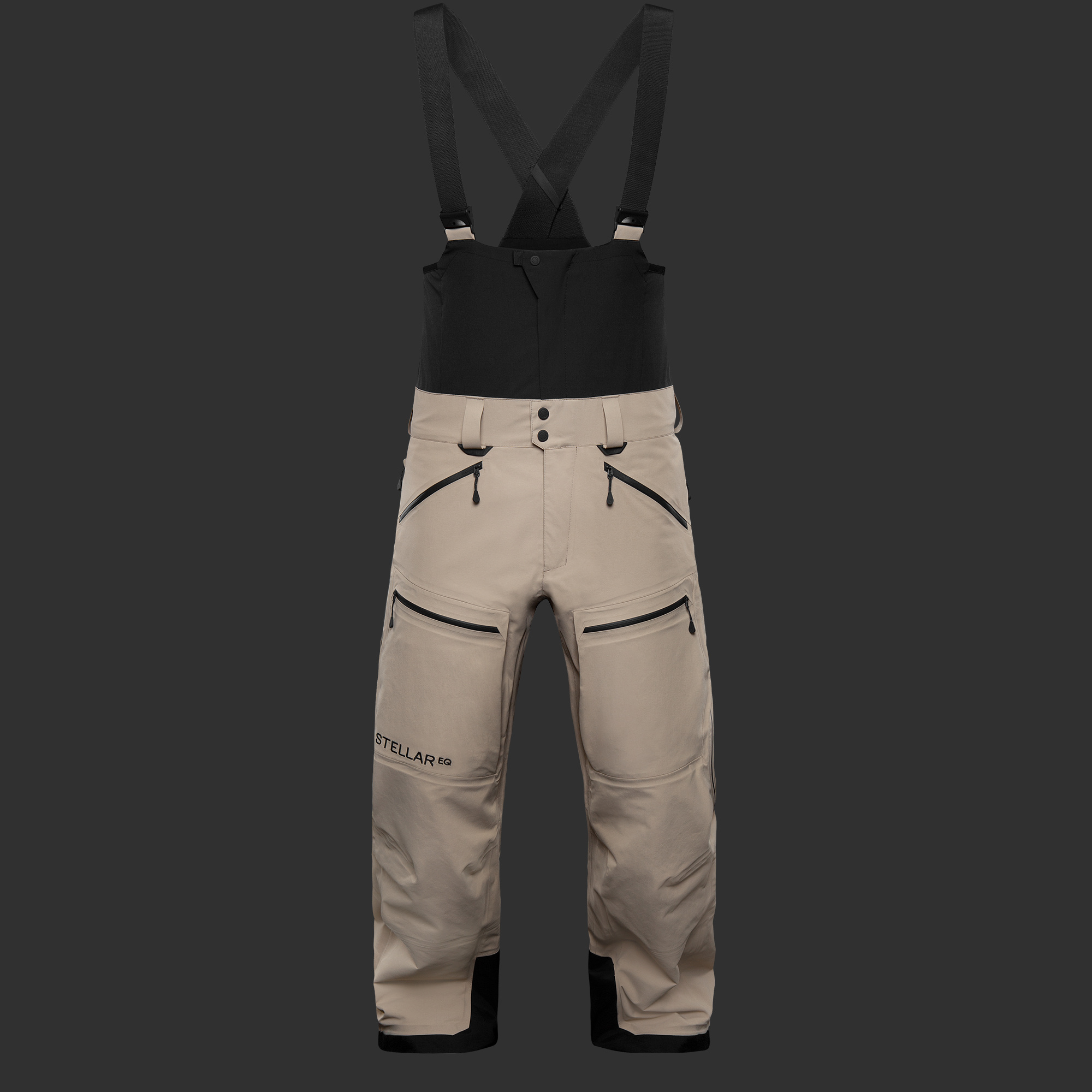 M Free Shell Bibs 2.0 Khaki Stellar Equipment