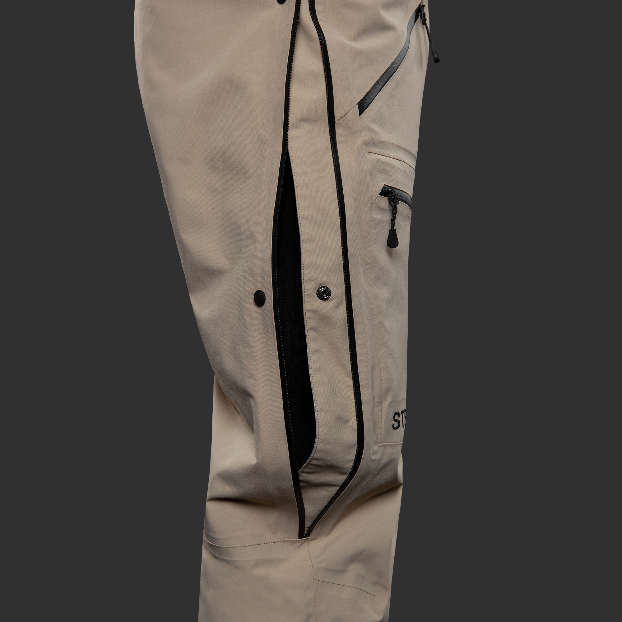 W Free Shell Bibs 2.0 Khaki Stellar Equipment